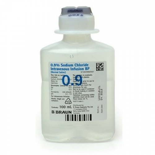 Sodium Chloride .9% for IV infusion 100ml ea