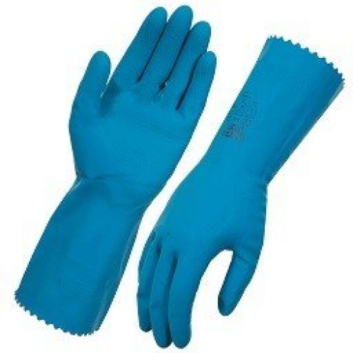 Glove Silverlined  Blue 9-9.5 Large 12pr