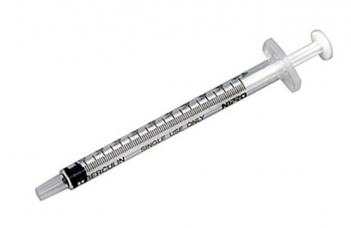 Syringe 1ml Luer Slip TB Nipro 100