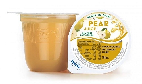 Precise Unthickened Pear Juice Cup 185ml 24
