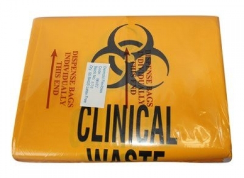 Contaminated Waste Bag 27L Yellow 50