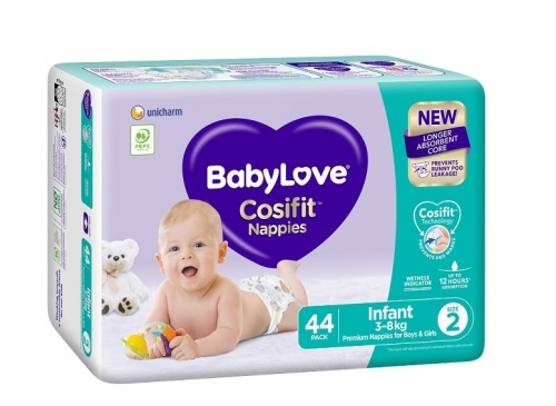 Babylove Cosifit Bulk Infant Size 2 44 x2